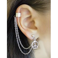 Кафф "Peace". C проколом